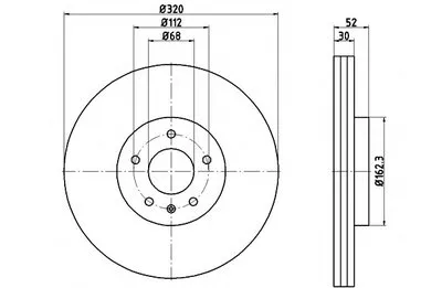 Тормозной диск PRO HELLA PAGID купить