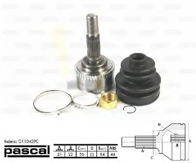 Шарнирный комплект, приводной вал PASCAL купить