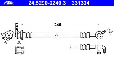 Тормозной шланг ATE купить