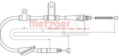 Трос, стояночная тормозная система COFLE METZGER купить