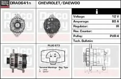 Генератор Brand New REMY (Light Duty) DELCO REMY купить