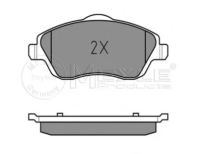 Комплект тормозных колодок, дисковый тормоз PLATINUM PAD MEYLE купить