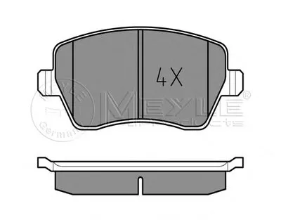 Комплект тормозных колодок, дисковый тормоз PLATINUM PAD MEYLE купить