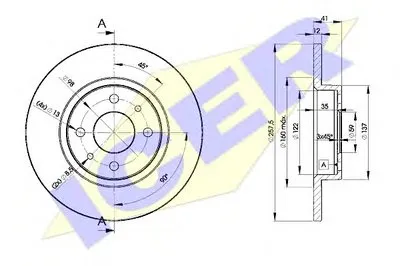 Тормозной диск ICER купить