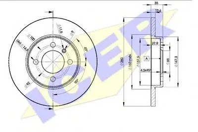 Тормозной диск ICER купить