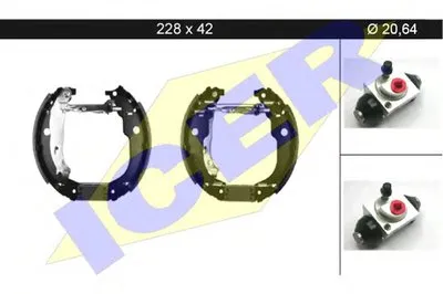 Комплект тормозных колодок ICER купить