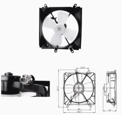 Вентилятор, охлаждение двигателя NRF купить