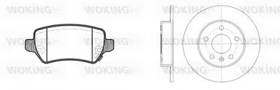 Комплект тормозов, дисковый тормозной механизм WOKING купить