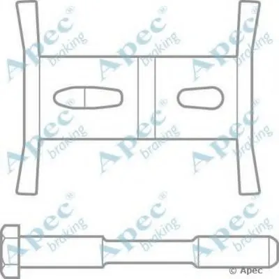Комплектующие, тормозные колодки APEC braking купить