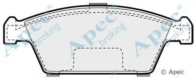 Комплект тормозных колодок, дисковый тормоз APEC braking купить