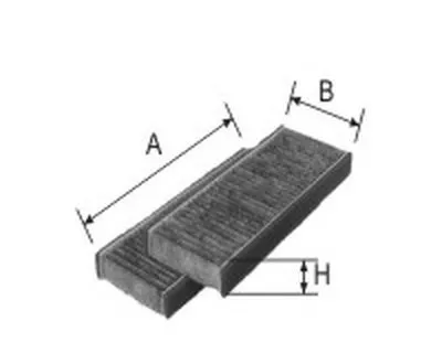 Фильтр, воздух во внутренном пространстве Cabin filter (Charcoal) for NISSAN GOODWILL купить