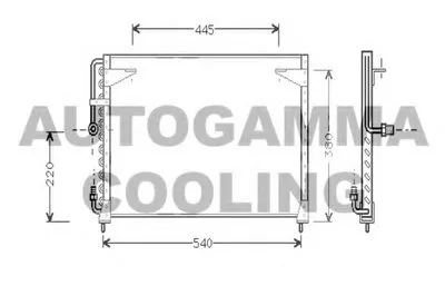 Конденсатор, кондиционер AUTOGAMMA купить