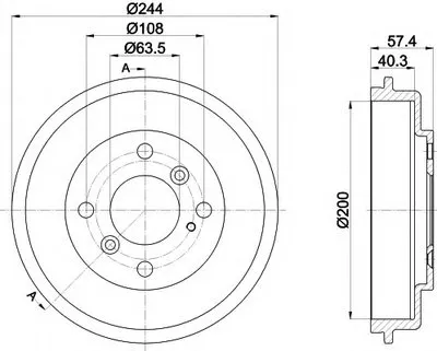 Тормозной барабан HELLA купить