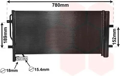 Конденсатор, кондиционер VAN WEZEL купить