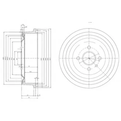 Тормозной барабан DELPHI купить