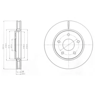 Тормозной диск DELPHI купить