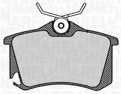 Комплект тормозных колодок, дисковый тормоз MAGNETI MARELLI купить