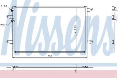 Конденсатор, кондиционер NISSENS купить