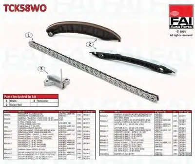 Комплект цепи привода распредвала FAI AutoParts купить