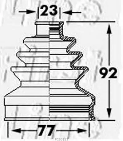 Пыльник, приводной вал FIRST LINE купить