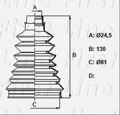 Пыльник, приводной вал FIRST LINE купить