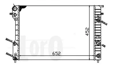 Радиатор, охлаждение двигателя LORO купить