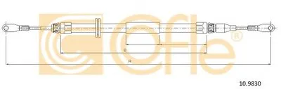 Трос, стояночная тормозная система COFLE купить
