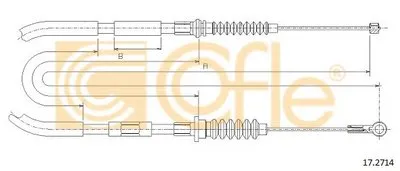 Трос, стояночная тормозная система COFLE купить