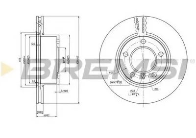 Тормозной диск BREMSI купить