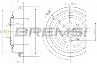 Тормозной барабан BREMSI купить