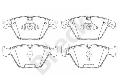 Комплект тормозных колодок, дисковый тормоз BRECK купить