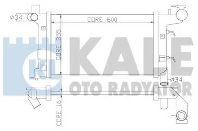Радиатор, охлаждение двигателя KALE OTO RADYATÖR купить