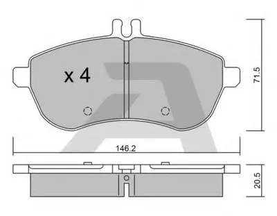 Комплект тормозных колодок, дисковый тормоз AISIN купить