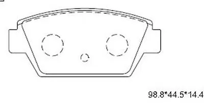 Комплект тормозных колодок, дисковый тормоз ASIMCO купить