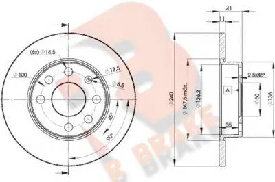 Тормозной диск R BRAKE купить