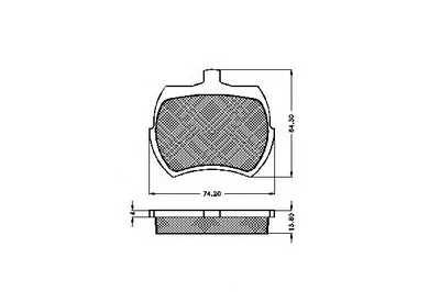 Комплект тормозных колодок, дисковый тормоз SPIDAN купить