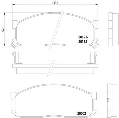 Комплект тормозных колодок, дисковый тормоз HELLA купить