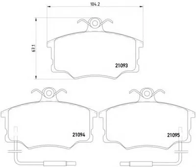 Комплект тормозных колодок, дисковый тормоз HELLA купить