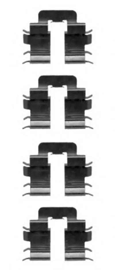 Комплектующие, колодки дискового тормоза HELLA купить