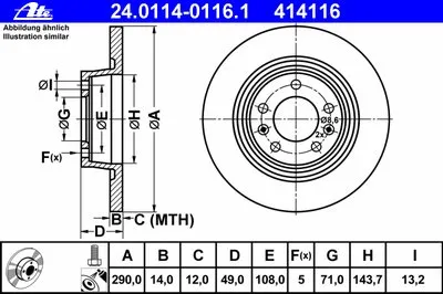 Тормозной диск ATE купить