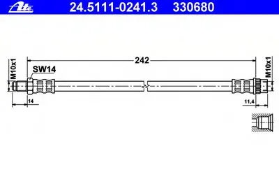 Тормозной шланг ATE купить