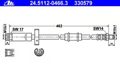 Тормозной шланг ATE купить