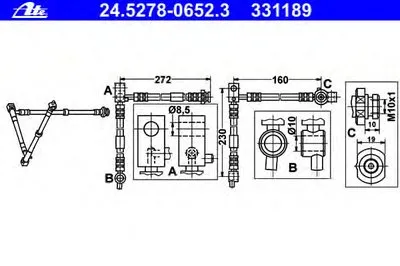 Тормозной шланг ATE купить