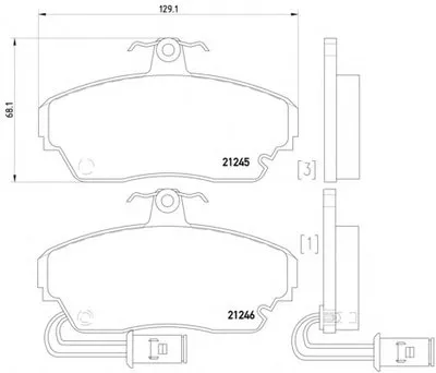 Комплект тормозных колодок, дисковый тормоз HELLA PAGID купить