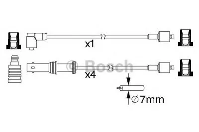 Комплект проводов зажигания BOSCH купить