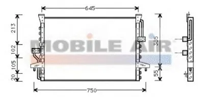 Конденсатор, кондиционер VAN WEZEL купить