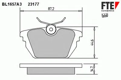 Комплект тормозных колодок, дисковый тормоз FTE купить
