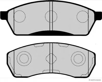 Комплект тормозных колодок, дисковый тормоз HERTH+BUSS JAKOPARTS купить