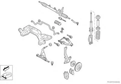 Рулевое управление; Подвеска колеса HERTH+BUSS JAKOPARTS купить