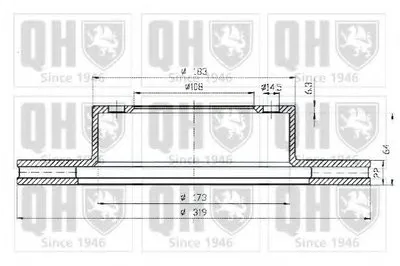 Тормозной диск QUINTON HAZELL купить